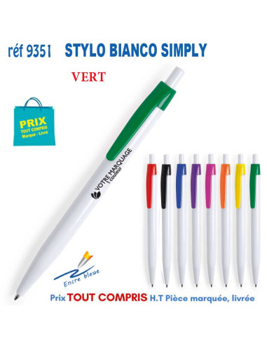 STYLO BIANCO SIMPLY REF 9351 9351 Stylos plastiques  0,72 €