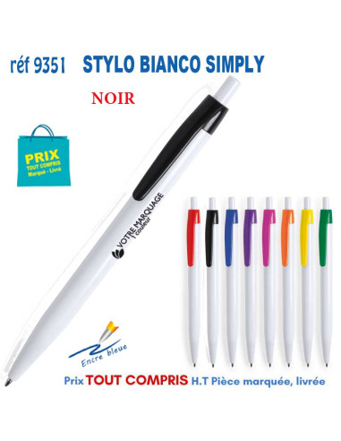 STYLO BIANCO SIMPLY REF 9351 9351 Stylos plastiques  0,72 €