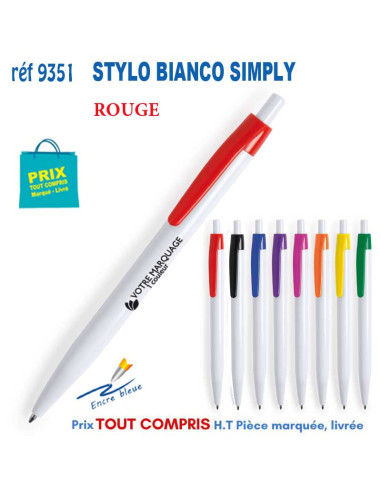 STYLO BIANCO SIMPLY REF 9351 9351 Stylos plastiques  0,72 €