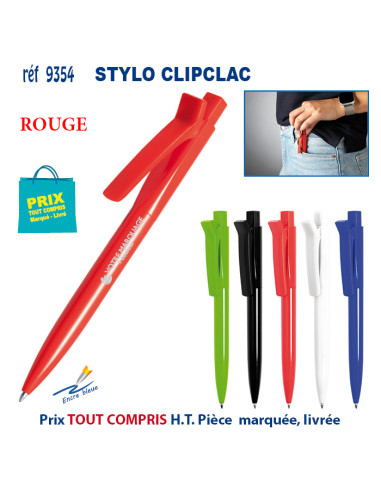 STYLO PLASTIQUE CLIPCLAC REF 9354 9354 Stylos plastiques  0,99 €