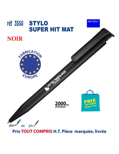 STYLO SUPER HIT MAT ou BRILLANT REF 3550 3550 Stylos plastiques  0,42 €