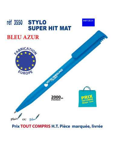 STYLO SUPER HIT MAT ou BRILLANT REF 3550 3550 Stylos plastiques  0,42 €