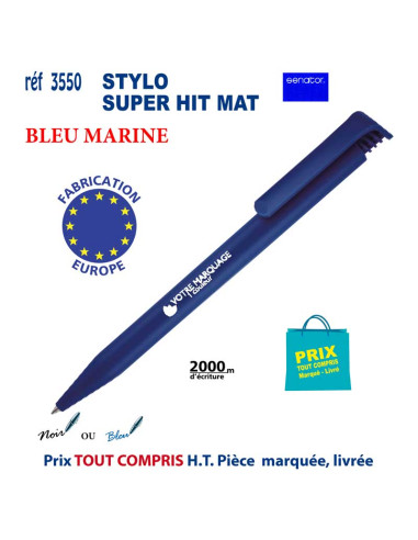 STYLO SUPER HIT MAT ou BRILLANT REF 3550 3550 Stylos plastiques  0,42 €