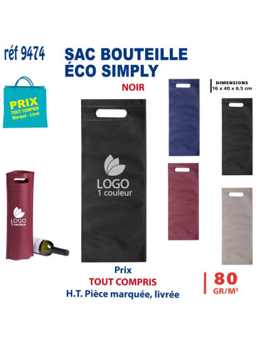 SAC BOUTEILLE ECO SIMPLY REF 9474 9474 SACS SHOPPING - TOTEBAG  1,78 €