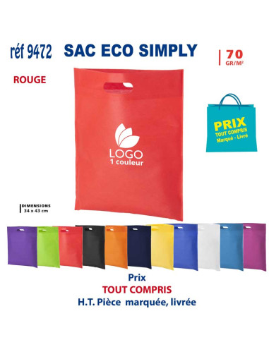 SAC ECO SIMPLY REF 9472 9472 SACS SHOPPING - TOTEBAG  1,87 €