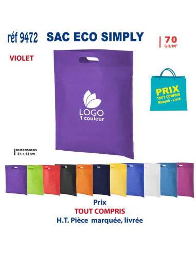 SAC ECO SIMPLY REF 9472 9472 SACS SHOPPING - TOTEBAG  1,87 €