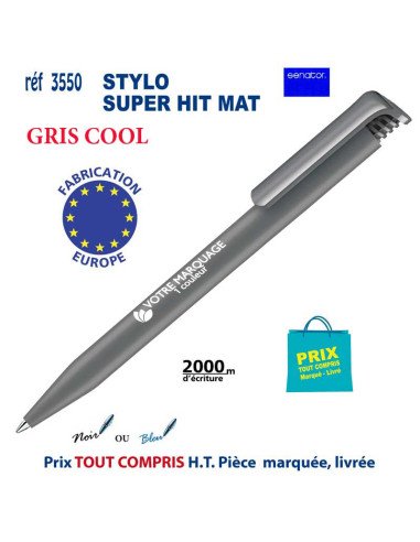 STYLO SUPER HIT MAT ou BRILLANT REF 3550 3550 Stylos plastiques  0,42 €