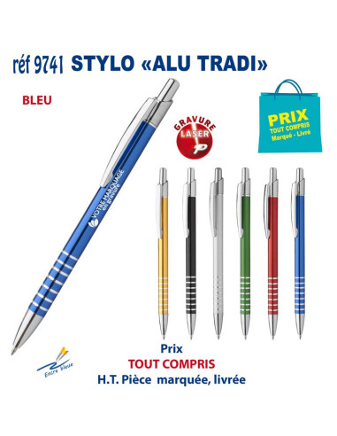 STYLO ALU TRADI REF 9741 9741 STYLOS PUBLICITAIRES PERSONNALISES  1,58 €