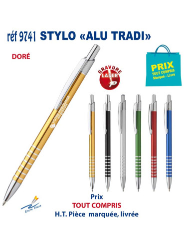 STYLO ALU TRADI REF 9741 9741 STYLOS PUBLICITAIRES PERSONNALISES  1,58 €