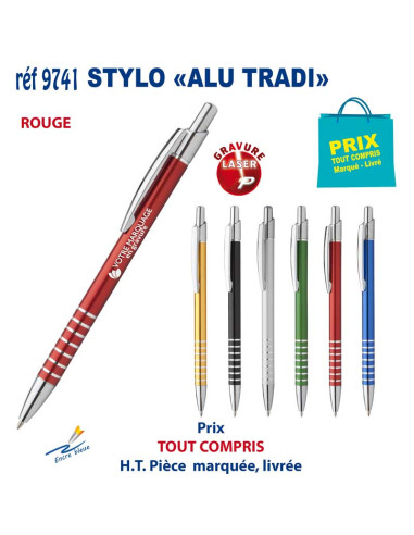 STYLO ALU TRADI REF 9741 9741 STYLOS PUBLICITAIRES PERSONNALISES  1,58 €