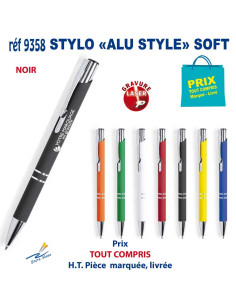 STYLO ALU STYLE SOFT REF 9358 9358 STYLOS PUBLICITAIRES PERSONNALISES  1,67 € 2