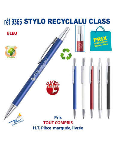 STYLO RECYCLALU CLASS REF 9365 9365 STYLOS PUBLICITAIRES PERSONNALISES  2,03 €