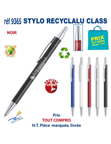 STYLO RECYCLALU CLASS REF 9365 9365 STYLOS PUBLICITAIRES PERSONNALISES  1,88 €