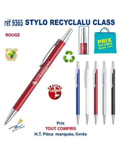 STYLO RECYCLALU CLASS REF 9365 9365 STYLOS PUBLICITAIRES PERSONNALISES  1,88 €