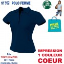 POLO FEMME 210 GRS 952 POLOS PUBLICITAIRES PERSONNALISES  7,43 €