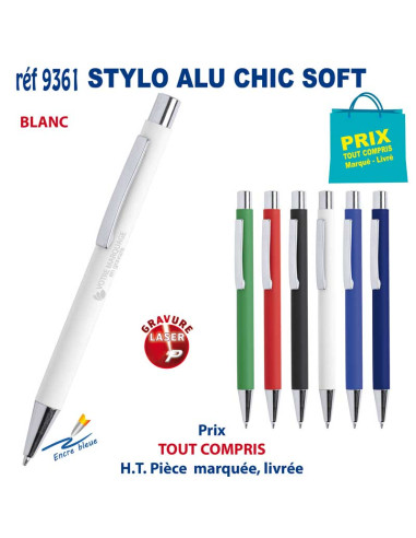 STYLO ALU CHIC SOFT REF 9361 9361 STYLOS PUBLICITAIRES PERSONNALISES  1,93 €