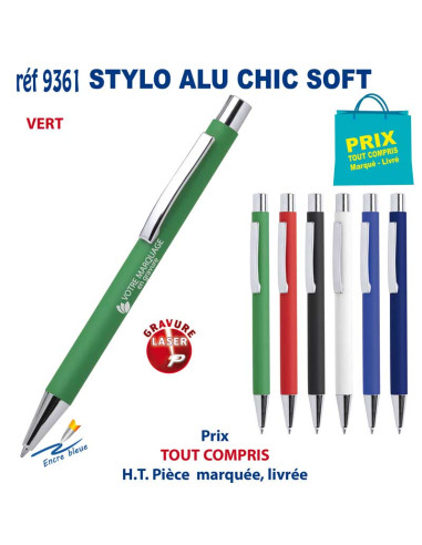 STYLO ALU CHIC SOFT REF 9361 9361 STYLOS PUBLICITAIRES PERSONNALISES  1,93 €