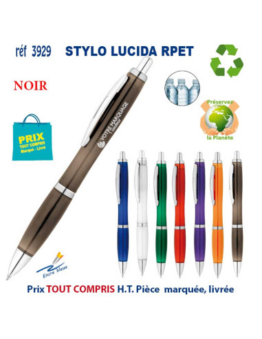 STYLO LUCIDA RPET REF 3929 3929 Stylos Bois, carton, recyclé  1,61 €