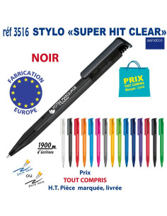 STYLO SUPER HIT CLEAR REF 3516 3516 Stylos plastiques  0,42 € 2