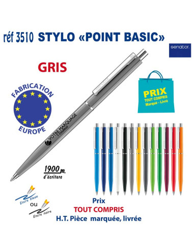 STYLO POINT BASIC REF 3510 3510 Stylos plastiques  0,56 €