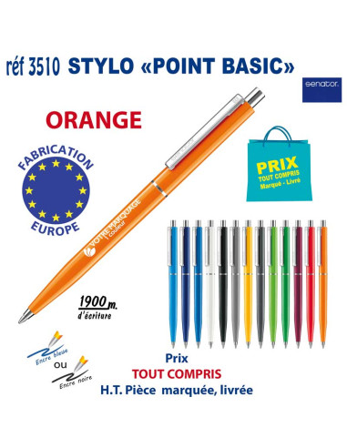 STYLO POINT BASIC REF 3510 3510 Stylos plastiques  0,56 €