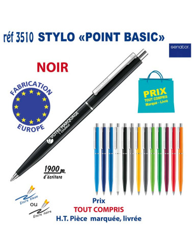 STYLO POINT BASIC REF 3510 3510 Stylos plastiques  0,56 €