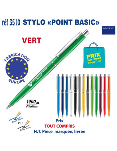 STYLO POINT BASIC REF 3510 3510 Stylos plastiques  0,56 €