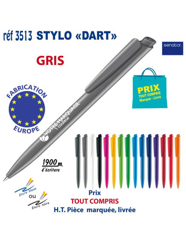 STYLO DART REF 3513 3513 Stylos plastiques  0,42 €