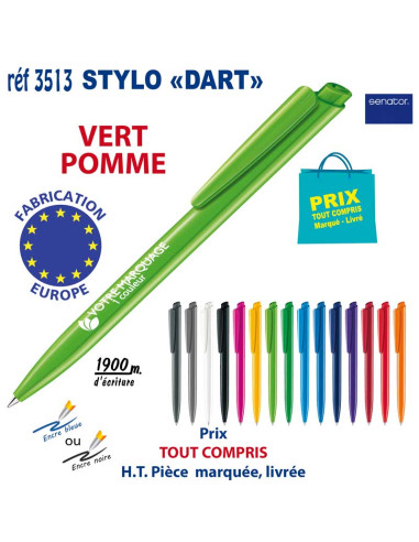 STYLO DART REF 3513 3513 Stylos plastiques  0,42 €