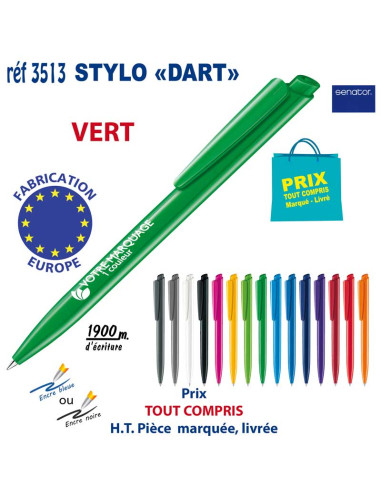 STYLO DART REF 3513 3513 Stylos plastiques  0,42 €