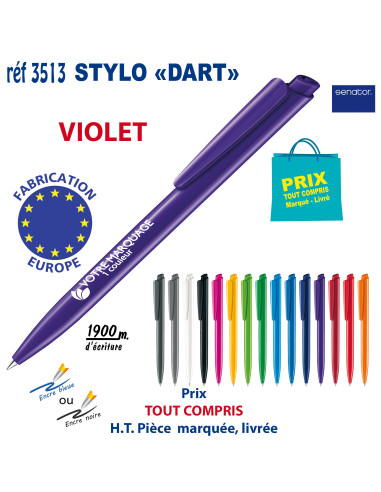 STYLO DART REF 3513 3513 Stylos plastiques  0,42 €