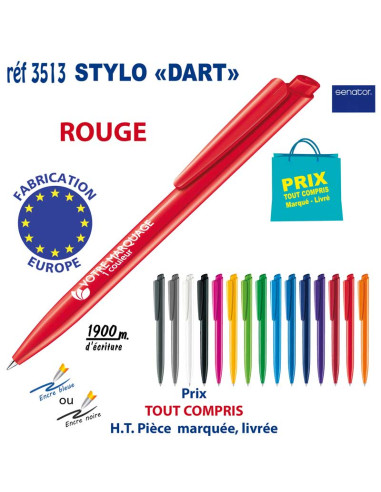 STYLO DART REF 3513 3513 Stylos plastiques  0,42 €