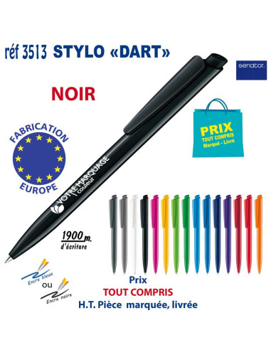 STYLO DART REF 3513 3513 Stylos plastiques  0,42 €