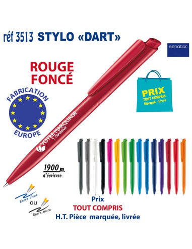 STYLO DART REF 3513 3513 Stylos plastiques  0,42 €