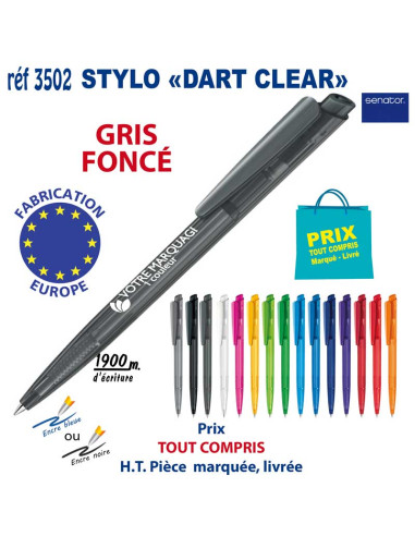 STYLO DART CLEAR REF 3502 3502 Stylos plastiques  0,42 €