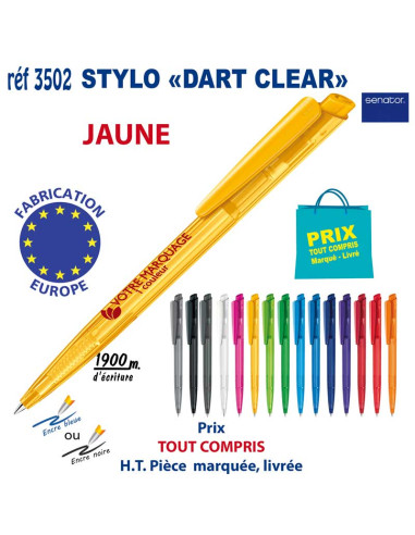 STYLO DART CLEAR REF 3502 3502 Stylos plastiques  0,42 €