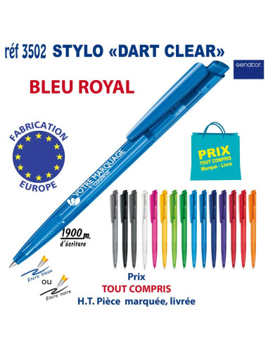 STYLO DART CLEAR REF 3502 3502 Stylos plastiques  0,42 €