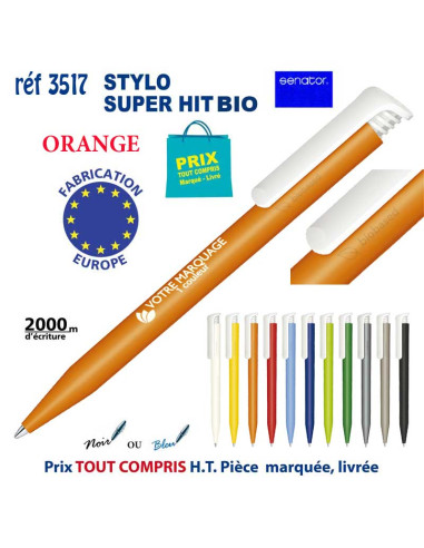 STYLO SUPER HIT BIO REF 3517 3517 Stylos Bois, carton, recyclé  0,55 €