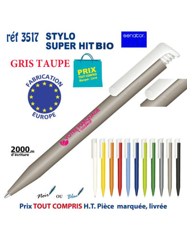 STYLO SUPER HIT BIO REF 3517 3517 Stylos Bois, carton, recyclé  0,55 €