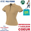POLO FEMME 210 GRS 952 POLOS PUBLICITAIRES PERSONNALISES  7,43 €