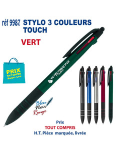 STYLO 3 COULEURS TOUCH REF 9987 9987 Stylos plastiques  1,86 €