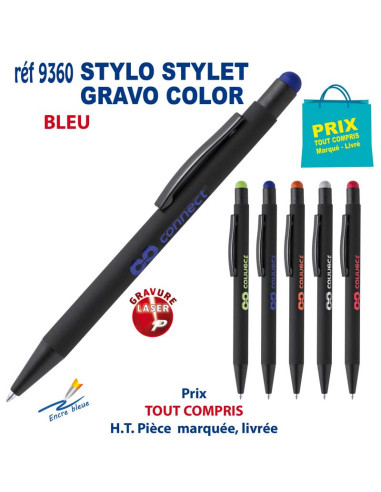 STYLO STYLET GRAVO COLOR REF 9360 9360 STYLOS PUBLICITAIRES PERSONNALISES  1,77 €