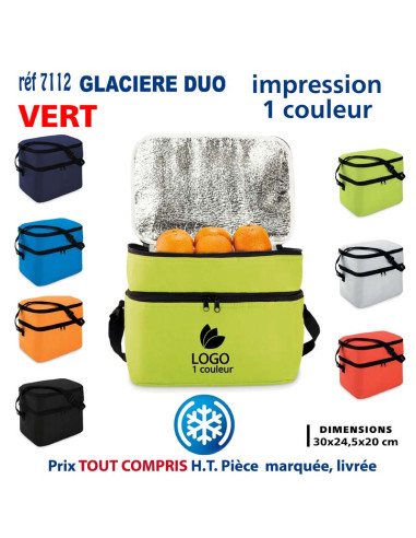 GLACIERE DUO REF 7112 PROMO 7112 GLACIERES PUBLICITAIRES PERSONNALISEES  9,40 €