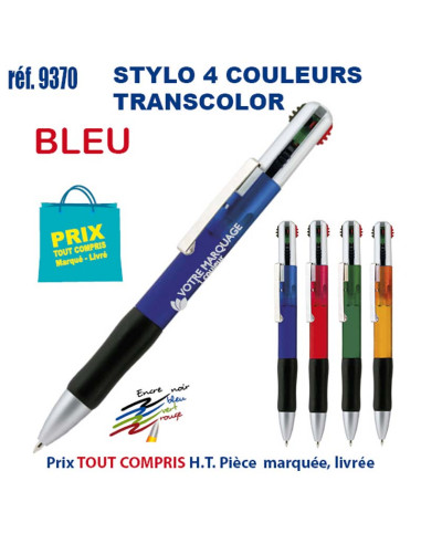 STYLO 4 COULEURS TRANSCOLOR REF 9370 9370 Stylos Divers : pointeur laser, stylo lampe...  1,74 €