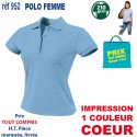 POLO FEMME 210 GRS 952 POLOS PUBLICITAIRES PERSONNALISES  7,43 €