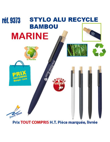 STYLO ALU RECYCLE BAMBOU REF 9373 9373 STYLOS PUBLICITAIRES PERSONNALISES  1,98 €
