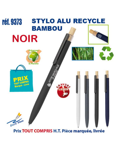 STYLO ALU RECYCLE BAMBOU REF 9373 9373 STYLOS PUBLICITAIRES PERSONNALISES  1,98 €