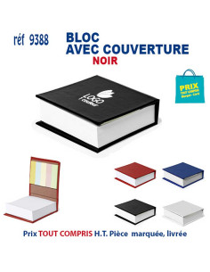BLOC-NOTES AVEC COUVERTURE RIGIDE ET MARQUE-PAGES REF 9388 9371  BUREAU  3,92 €  3,92 € 2