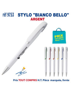 STYLO "BIANCO BELLO" REF 9753 9753 STYLOS PUBLICITAIRES PERSONNALISES  1,83 € 2