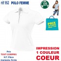 POLO FEMME 210 GRS 952 POLOS PUBLICITAIRES PERSONNALISES  7,43 €